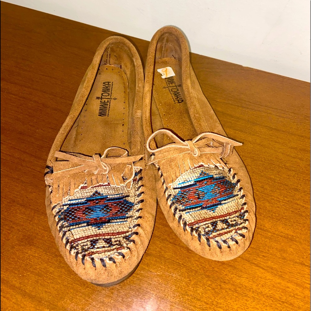 COPY - Minnetonka el paso slip on moccasins size 9